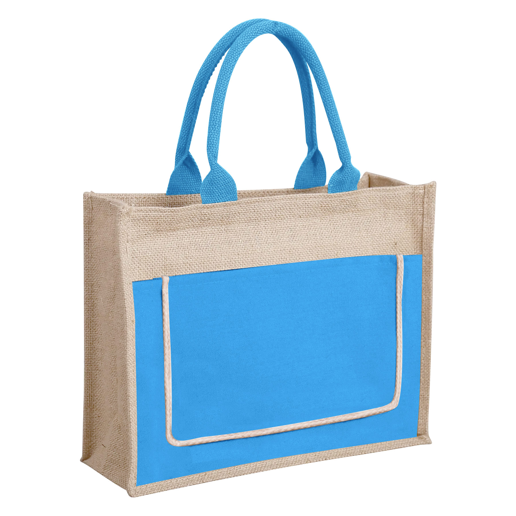FlyFlyPromos - Jute Beach Tote Bag Image 10 - Promotional Product